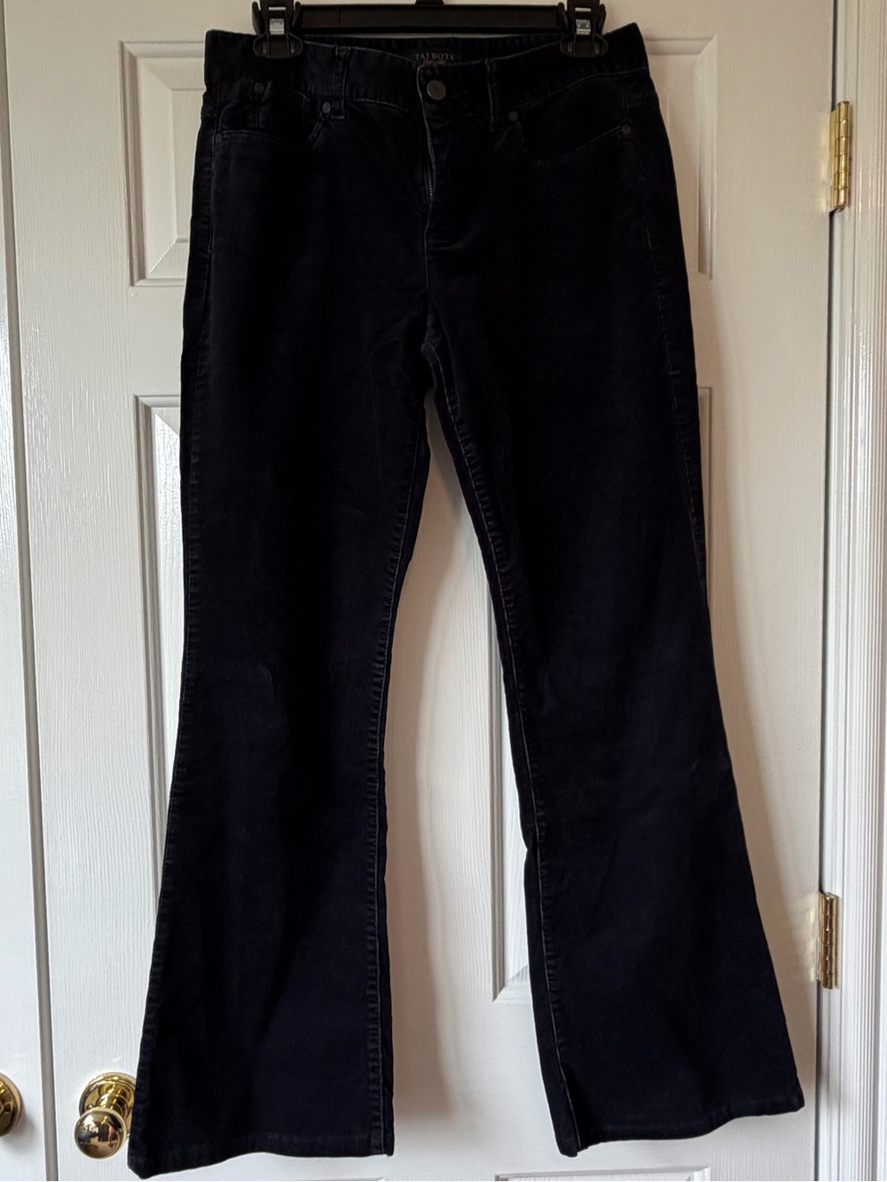 Talbots Signature Boot Cut, Dark Navy Corduroy Pants